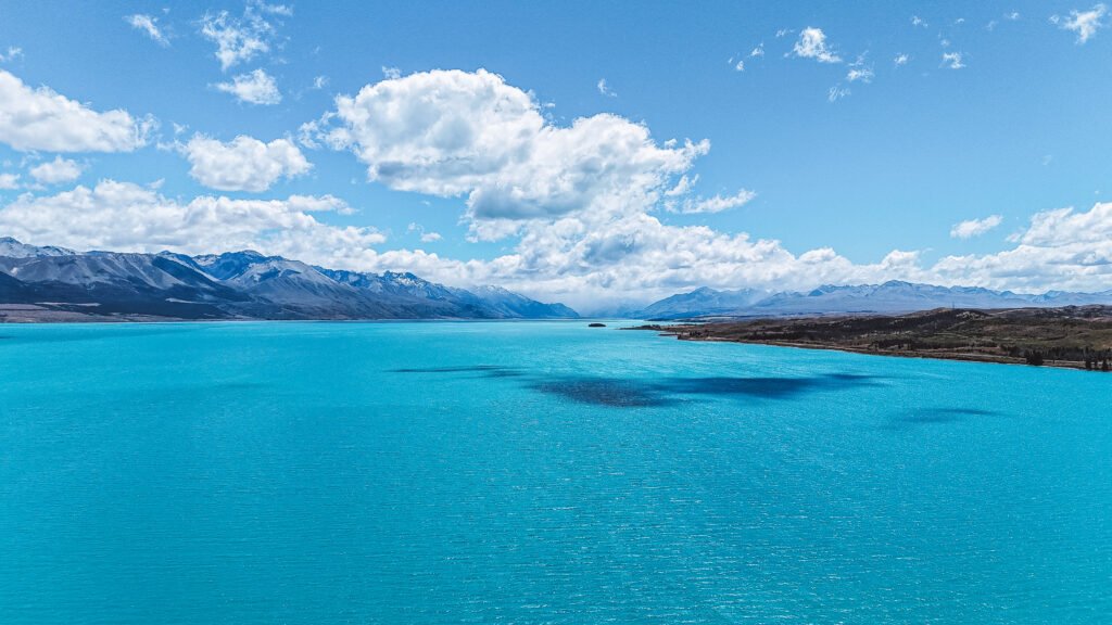Lake Pukaki road trip view in New Zealand